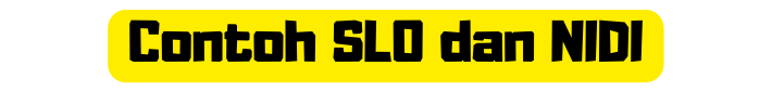 Contoh SLO dan NIDI